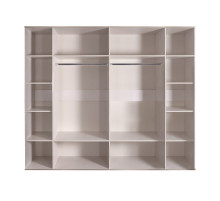 Шестистворчатый шкаф для одежды с зеркалом Rimini РМШ1/6 (латте)