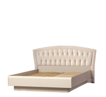 Двуспальная кровать 160х200 с подъемным механизмом Афины 368 кремовый белый