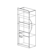 Шкаф витрина Ронда 302